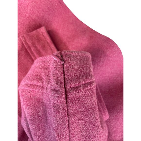 Gap Womens Pink Wool Blend Flounce Hem Lined Trumpet Skirt Size 8 - Picture 6 of 9